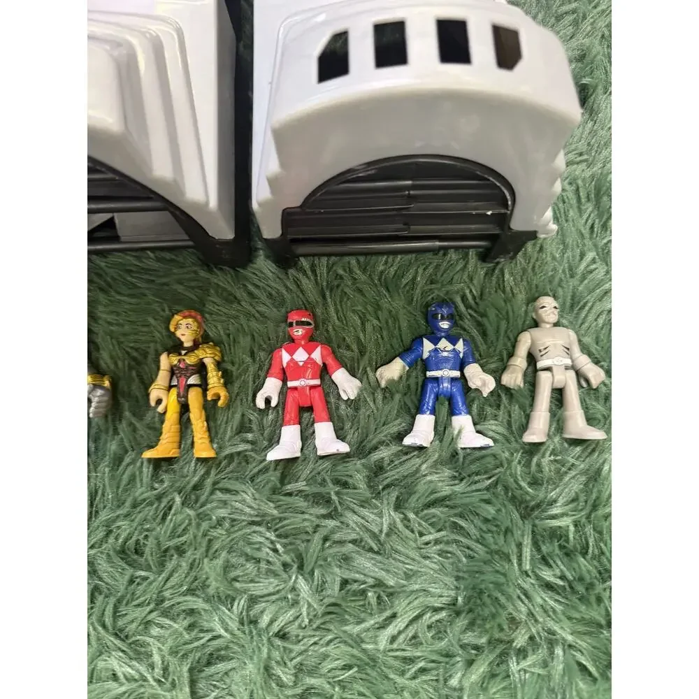Power Rangers Wild Force Megazord Playset with 6 Imaginext Action Figures Lot